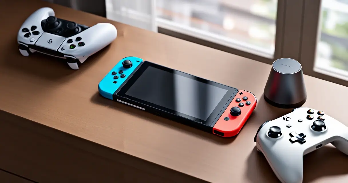 Pelikonsolit ja tarvikkeet – Switch 2, PS5 ja Xbox ohjaimet lataustelakalla